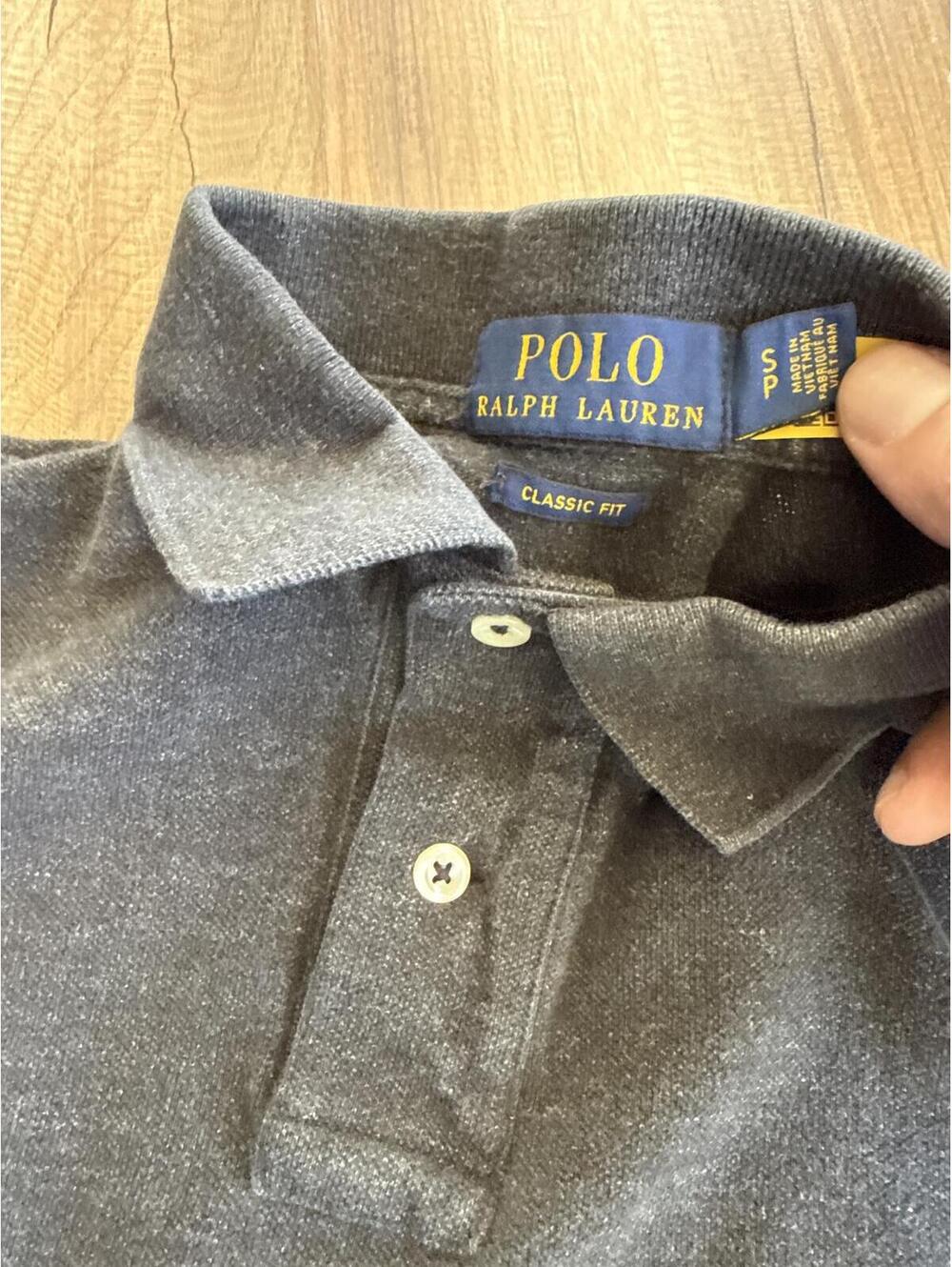 Polo Ralph Lauren Polo Shirt Gray Classic Fit Size S - Picture 2 of 4